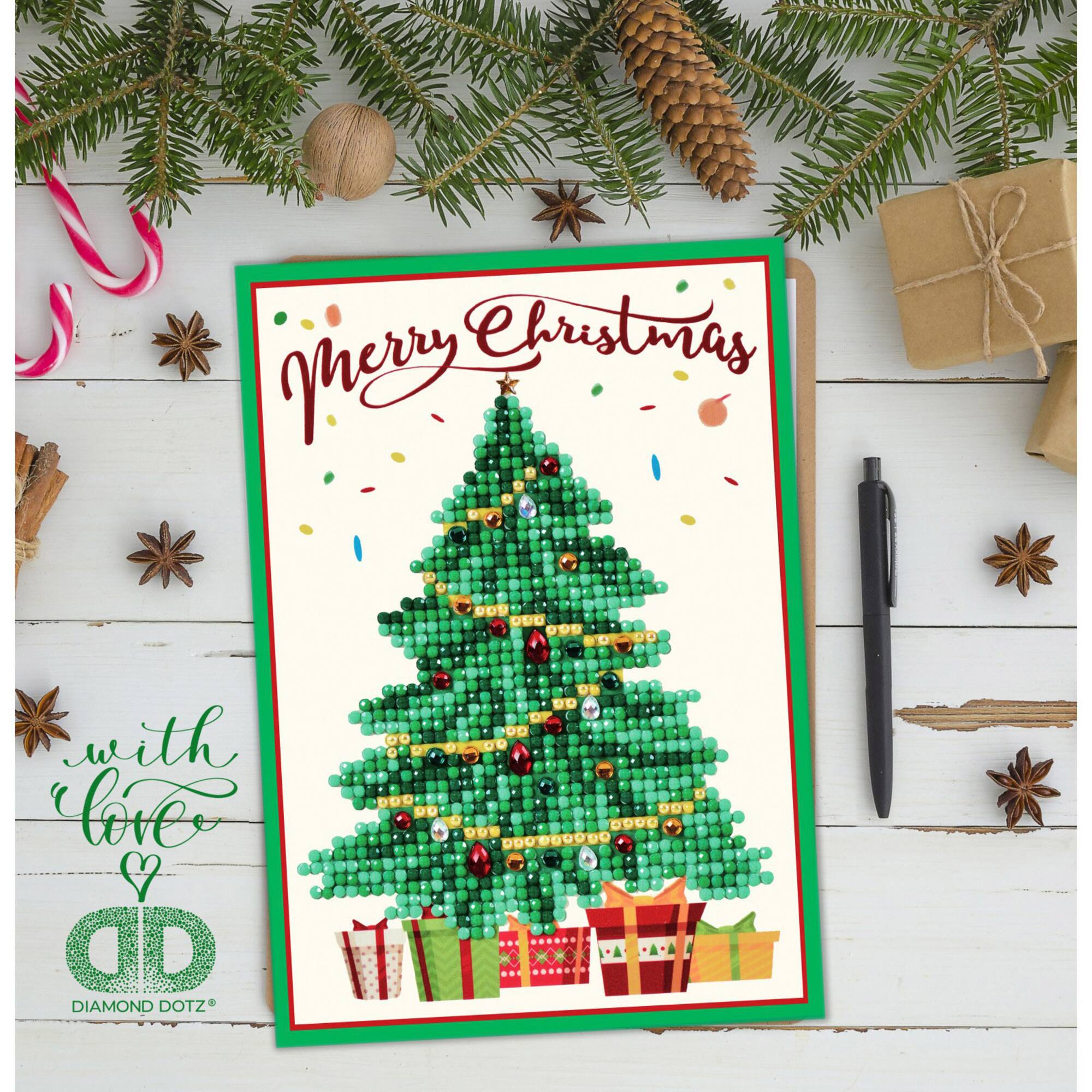 Diamond Dotz® Merry Christmas Tree Diamond Painting Kit